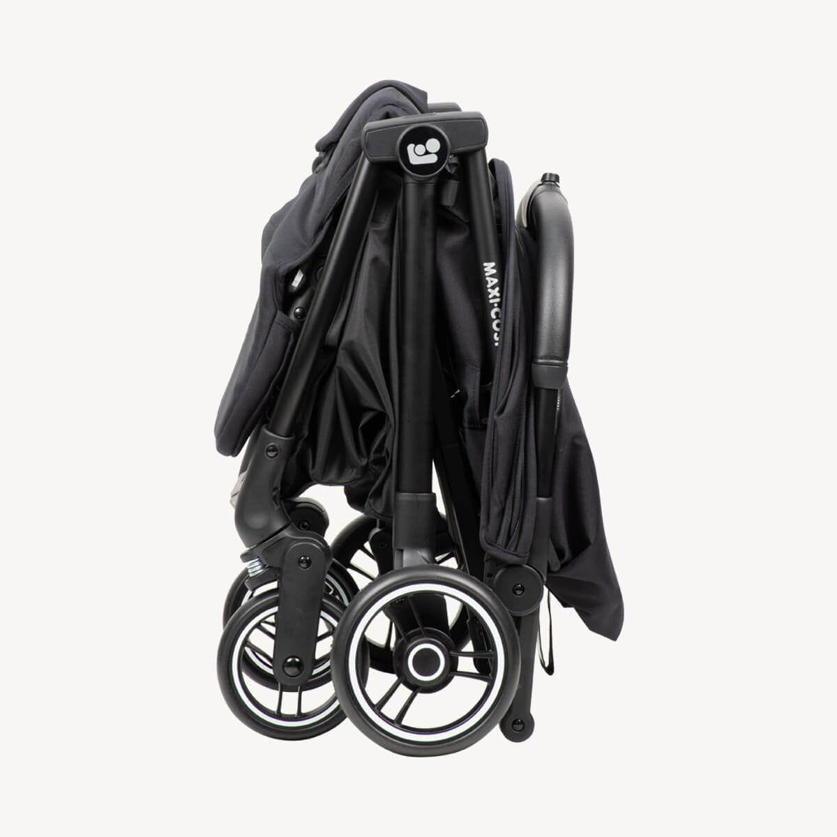 Maxi Cosi Leya Stroller Essential Black Folded 01