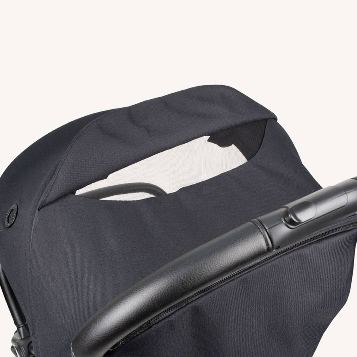 Maxi Cosi Leya Stroller Essential Black Peek A Boo Window