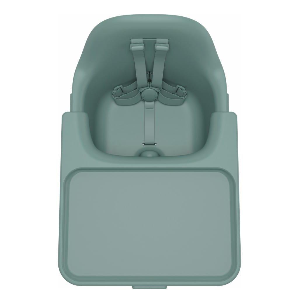 Uppababy Ciro V2 Highchair Betsy Spruce Green Light Frame Overhead Tray Extended