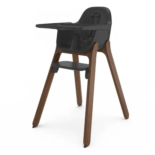 Uppababy Ciro V2 Highchair Mason Black Walnut Frame Three Quarter Left Uppababy Ciro V2 Highchair Mason Black Walnut Frame Three Quarter Left