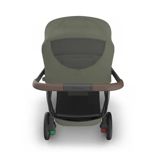Uppababy Kona Pram Evelyn Meadow Green Graphite Frame Chestnut Leather Overhead Peek A Boo Window Uppababy Kona Pram Evelyn Meadow Green Graphite Frame Chestnut Leather Overhead Peek A Boo Window