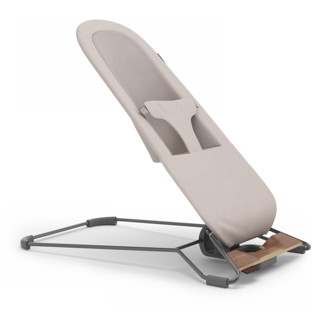 Uppababy Mira V2 3 In 1 Bouncer Townsend Beige Soft Knit Walnut Recline Position 3